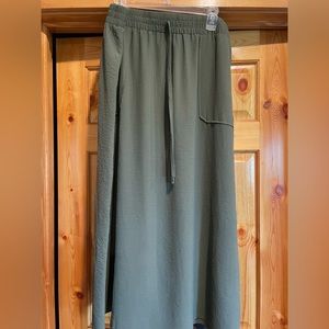 Olive Green Maxi Skirt